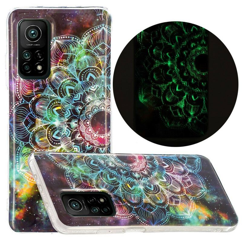 Capa Para Xiaomi Mi 10T / 10T Pro Série Floral Fluorescente