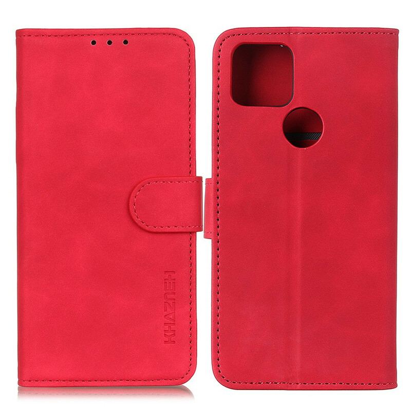 Capa Folio Para Google Pixel 5A Efeito Couro Vintage Fosco Khazneh