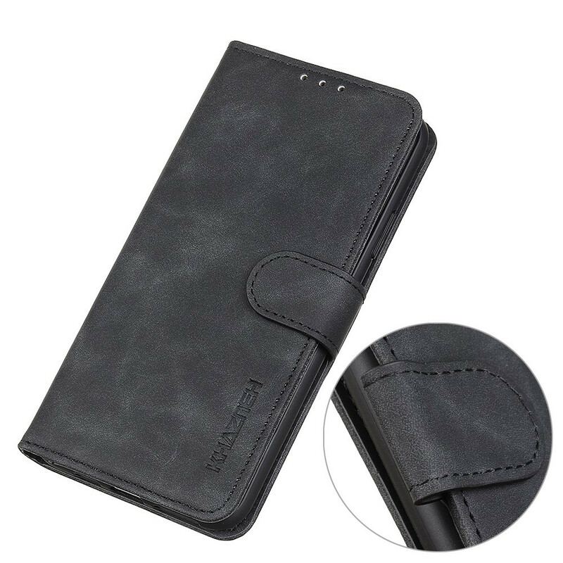 Capa Folio Para Google Pixel 5A Efeito Couro Vintage Fosco Khazneh