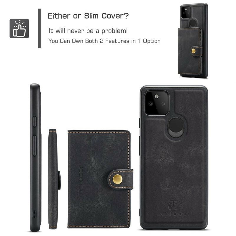Capa Para Google Pixel 5A Porta Cartão Destacável