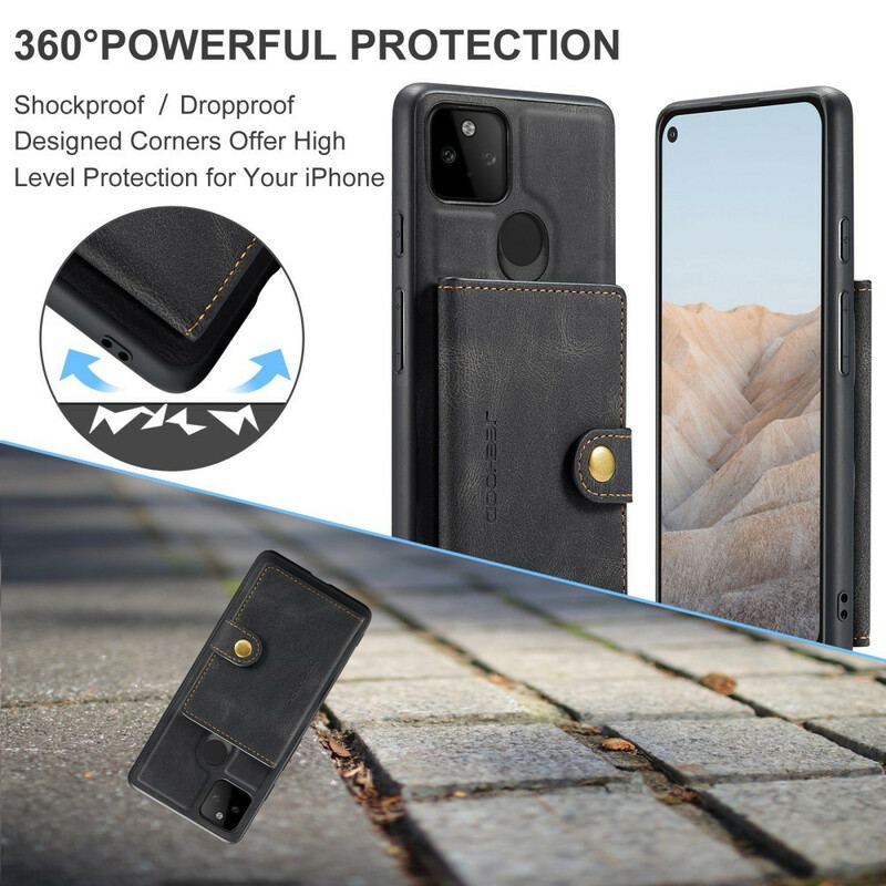 Capa Para Google Pixel 5A Porta Cartão Destacável