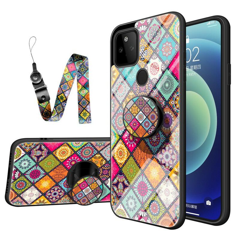 Capa Para Google Pixel 5A Suporte Magnético Patchwork