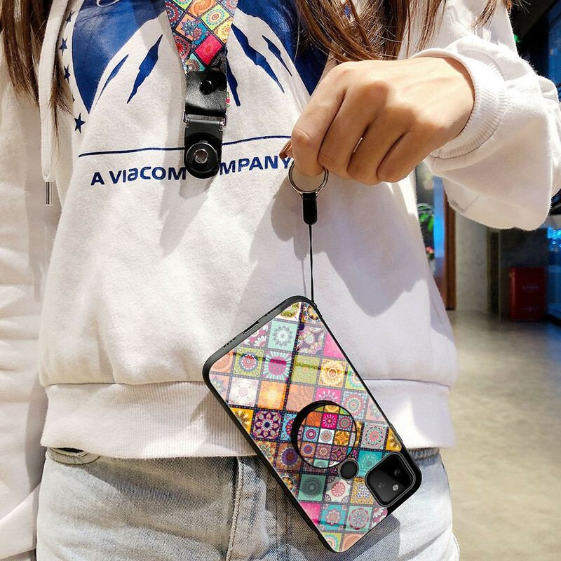 Capa Para Google Pixel 5A Suporte Magnético Patchwork