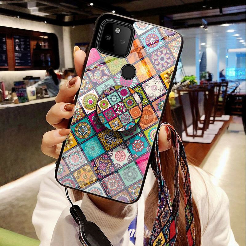 Capa Para Google Pixel 5A Suporte Magnético Patchwork