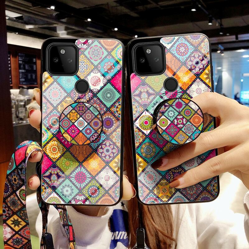 Capa Para Google Pixel 5A Suporte Magnético Patchwork