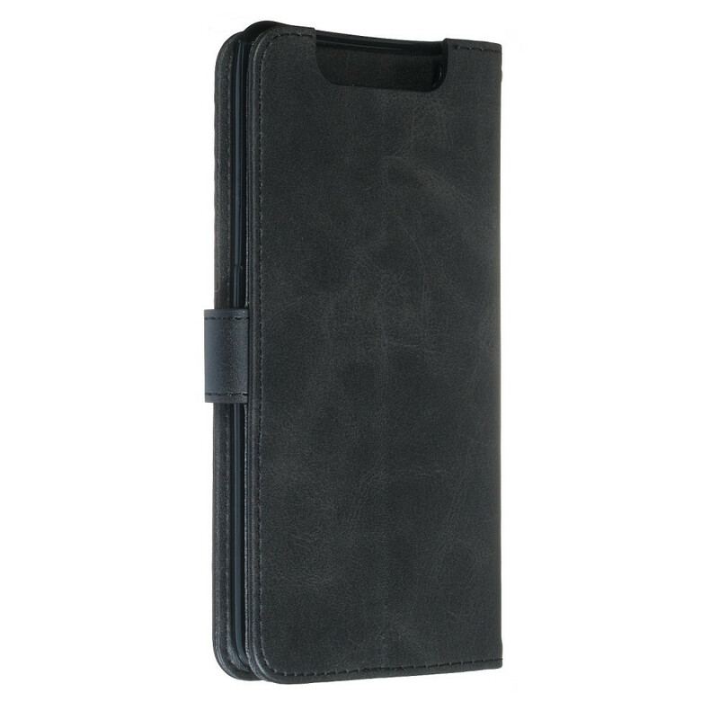Capa Flip Para Samsung Galaxy A80 / A90 Porta-moedas Vintage