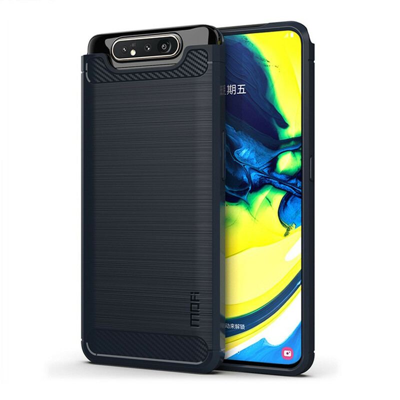 Capa Para Samsung Galaxy A80 / A90 Fibra De Carbono Escovada Mofi