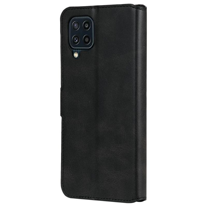 Capa De Couro Para Samsung Galaxy M32 Clássico