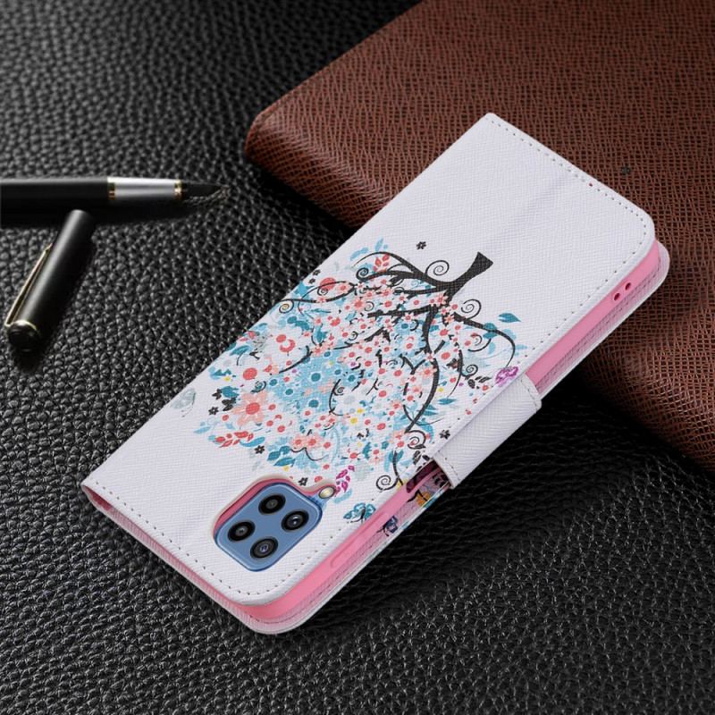 Capa Flip Para Samsung Galaxy M32 Árvore Florida