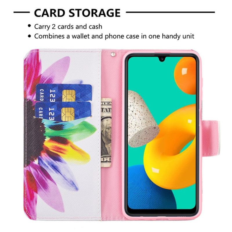 Capa Flip Para Samsung Galaxy M32 Elefante Indiano