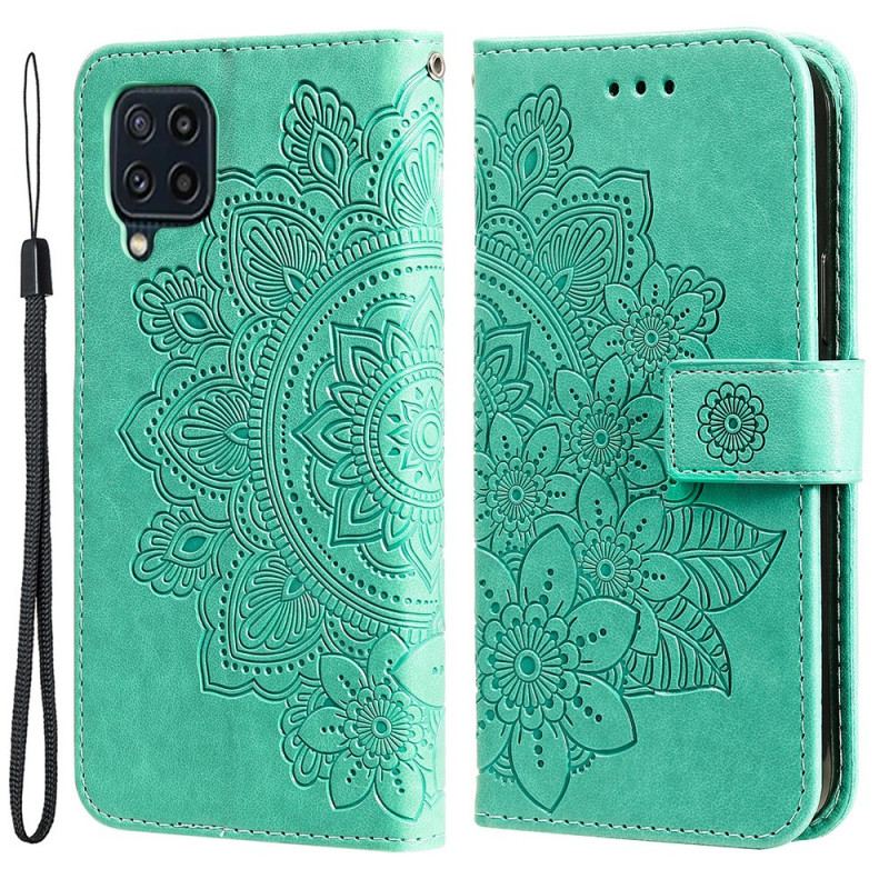 Capa Flip Para Samsung Galaxy M32 Flor Mandala