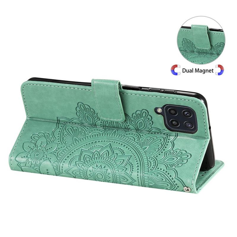 Capa Flip Para Samsung Galaxy M32 Flor Mandala