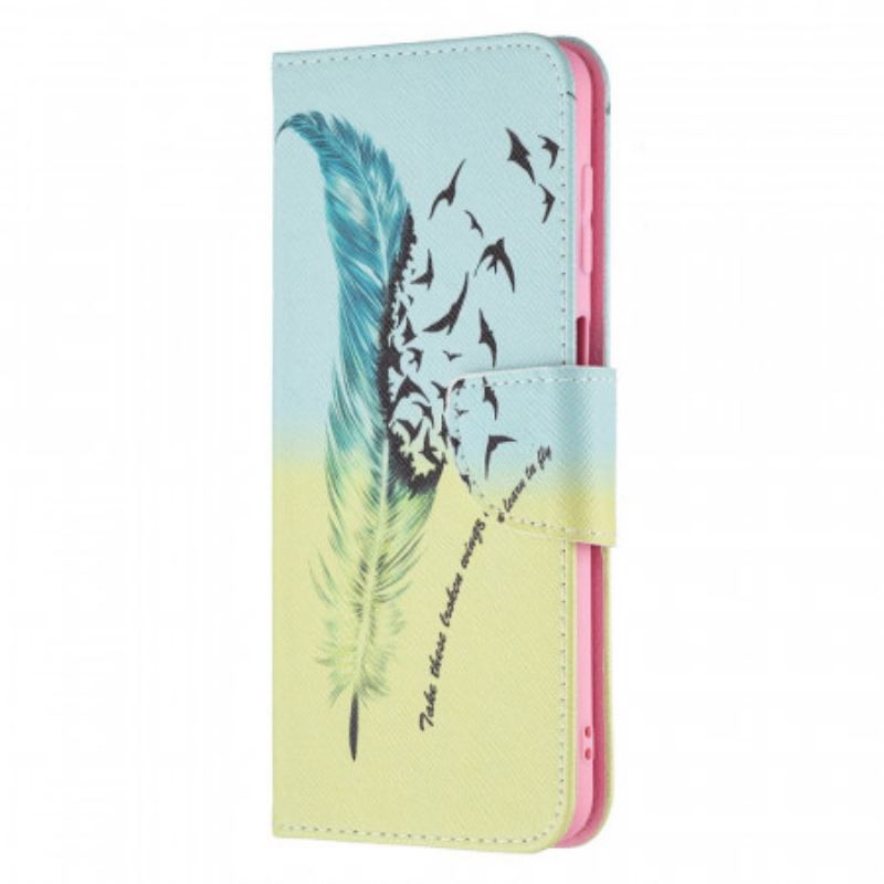 Capa Folio Para Samsung Galaxy M32 Aprender A Voar