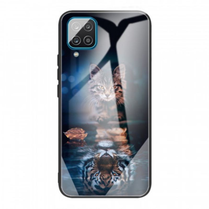 Capa Para Samsung Galaxy M32 Meu Vidro Temperado Tigre