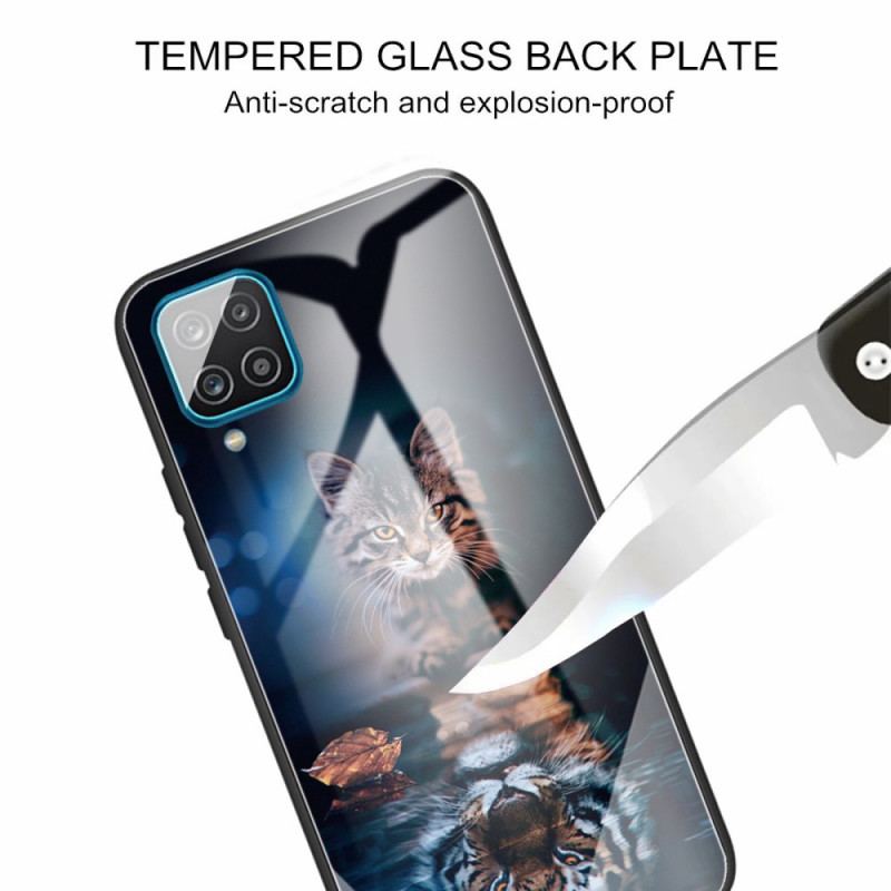 Capa Para Samsung Galaxy M32 Meu Vidro Temperado Tigre