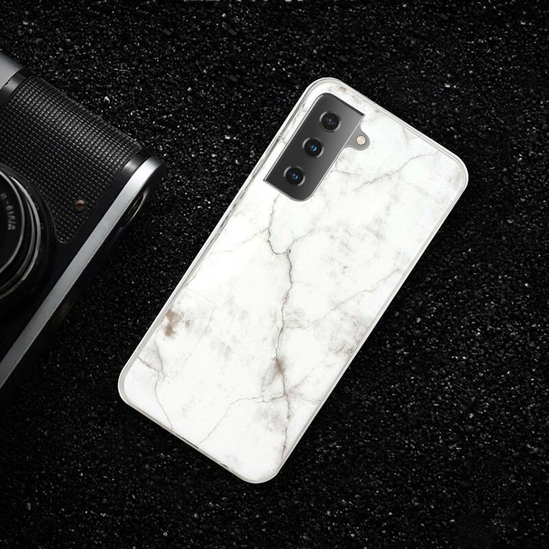 Capa De Celular Para Samsung Galaxy S21 Plus 5G Mármore Encantado