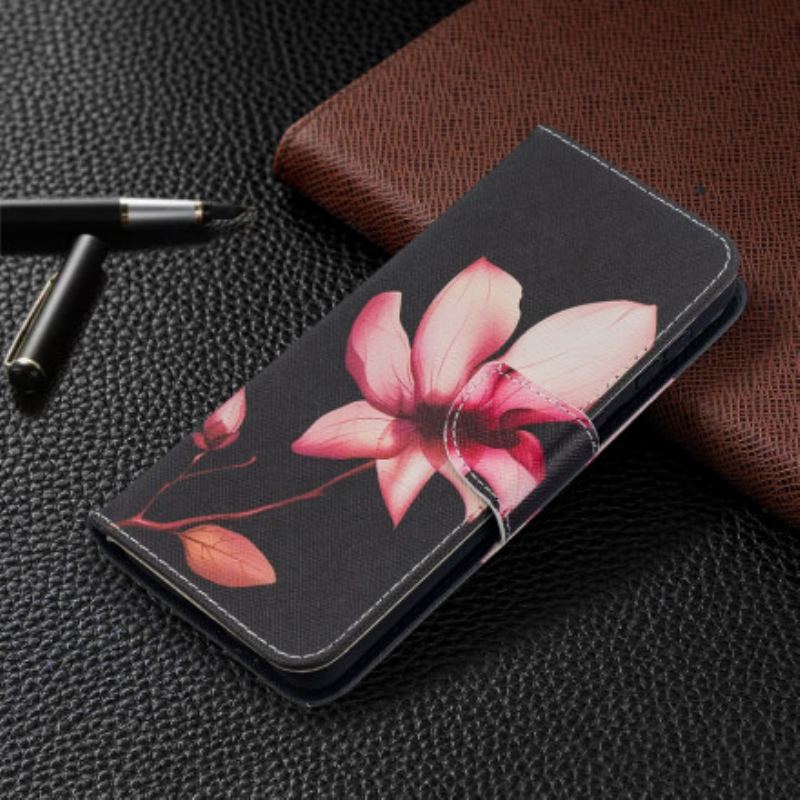 Capa Flip Para Samsung Galaxy S21 Plus 5G Flor Rosa