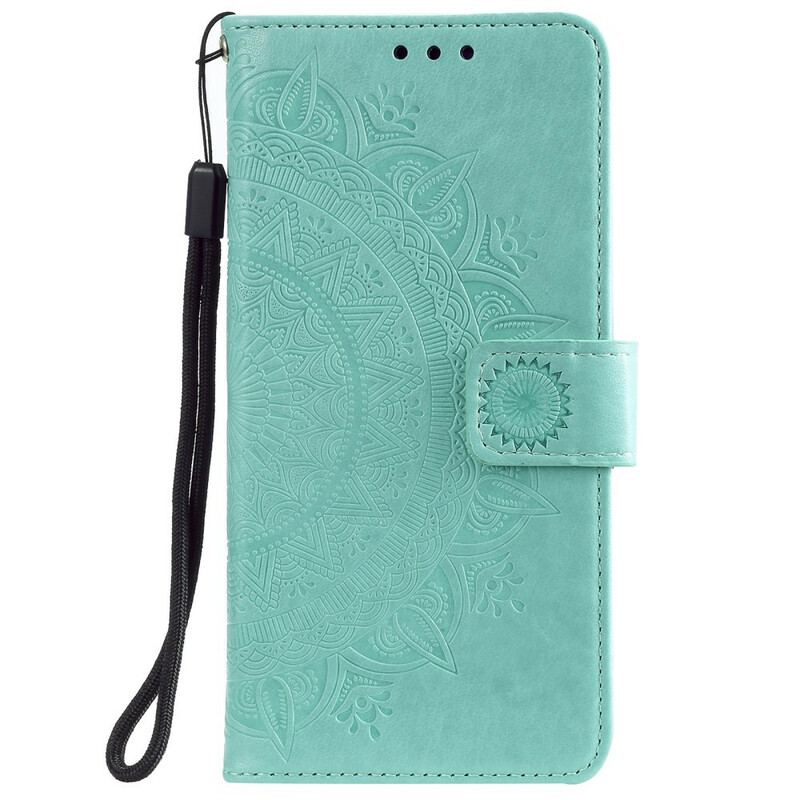 Capa Flip Para Samsung Galaxy S21 Plus 5G Mandala Do Sol