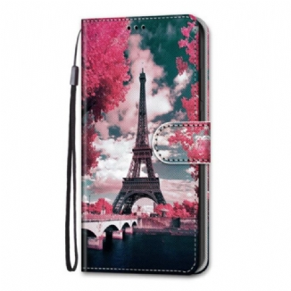 Capa Flip Para Samsung Galaxy S21 Plus 5G Paris Em Flor