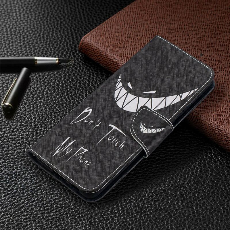 Capa Folio Para Samsung Galaxy S21 Plus 5G Não Toque No Meu Telefone