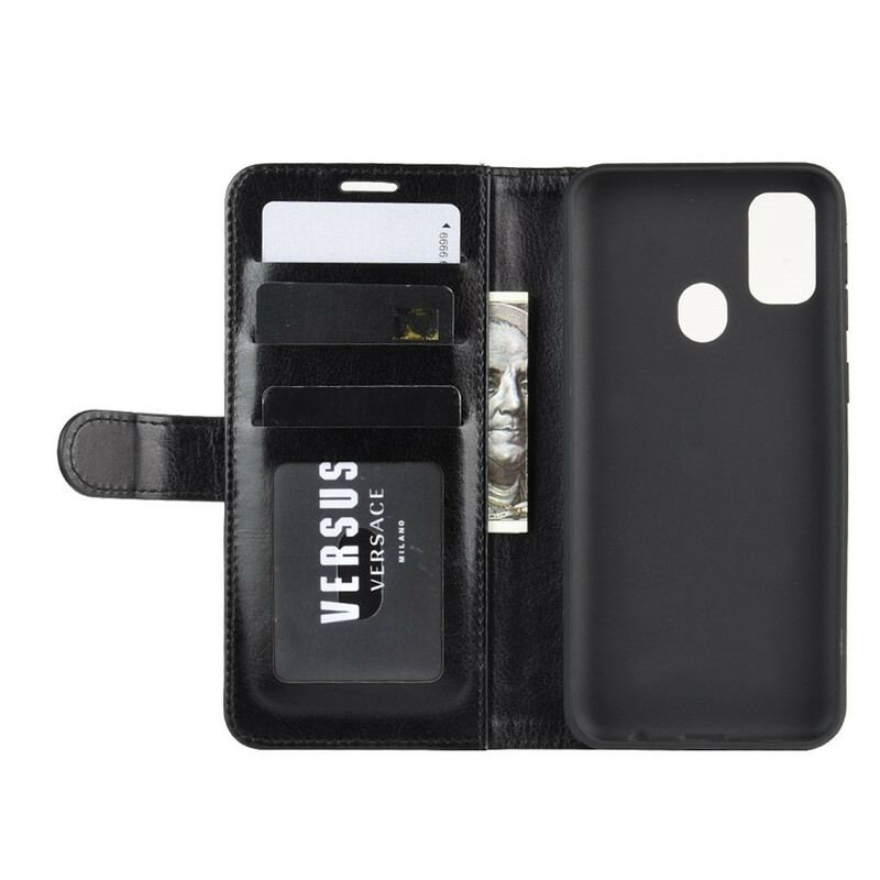 Capa Flip Para Samsung Galaxy M21 Couro Ultra Sintético
