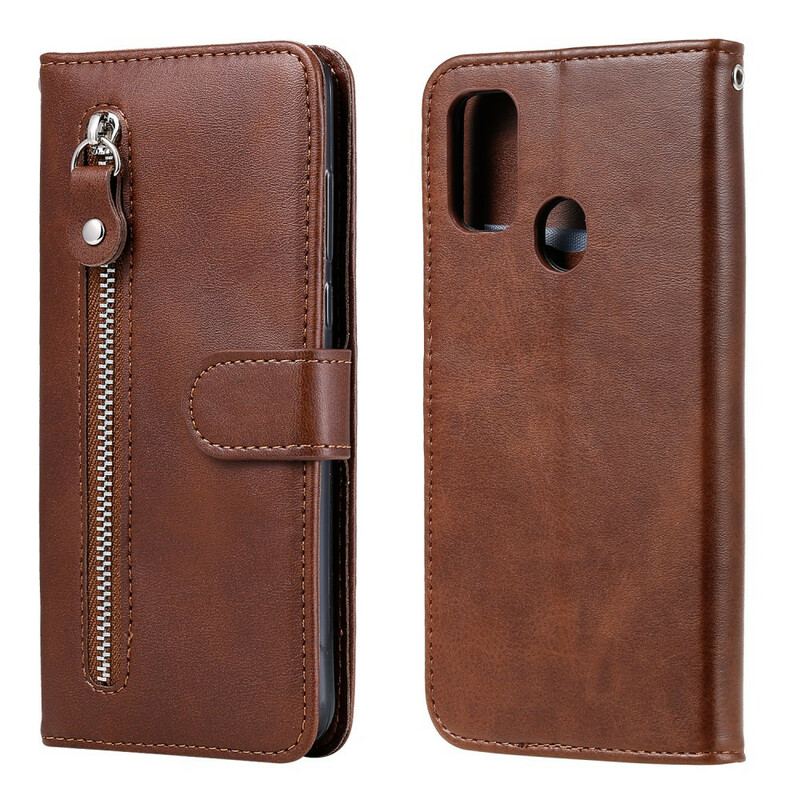 Capa Folio Para Samsung Galaxy M21 Porta-moedas Vintage