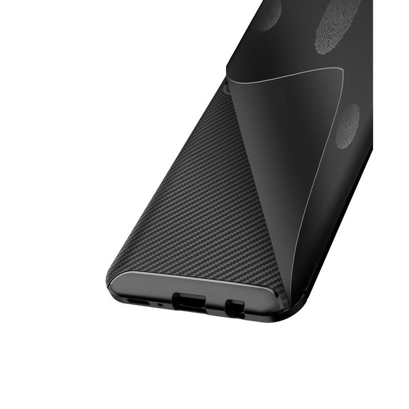 Capa Para Samsung Galaxy M21 Textura Flexível De Fibra De Carbono