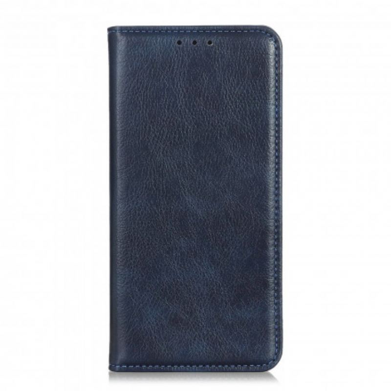 Capa De Celular Para OnePlus 9 Flip Couro Rachado De Lichia