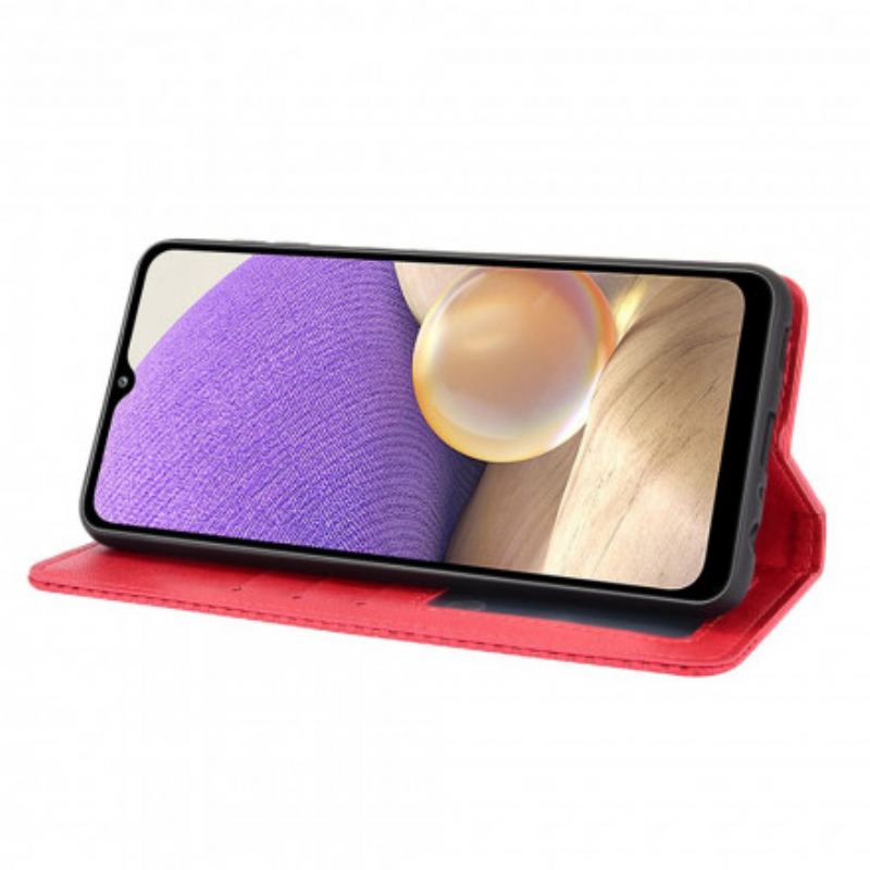 Capa De Celular Para OnePlus 9 Flip Efeito Couro Vintage Estilizado