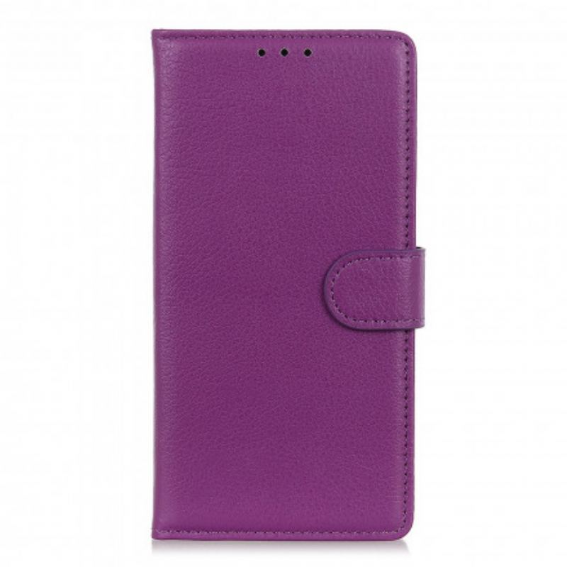 Capa De Couro Para OnePlus 9 Couro Falso Tradicional
