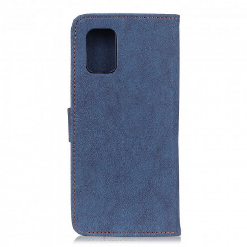 Capa Flip Para OnePlus 9 Couro Dividido Retrô Khazneh