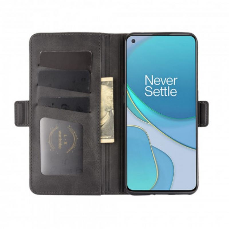 Capa Folio Para OnePlus 9 Flip Aba Dupla