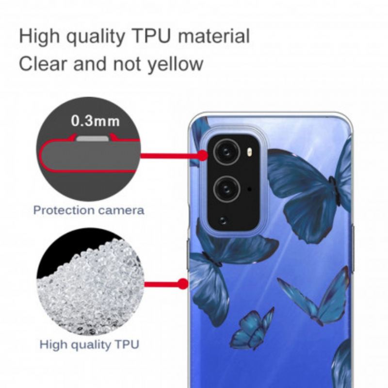 Capa Para OnePlus 9 Borboletas Selvagens