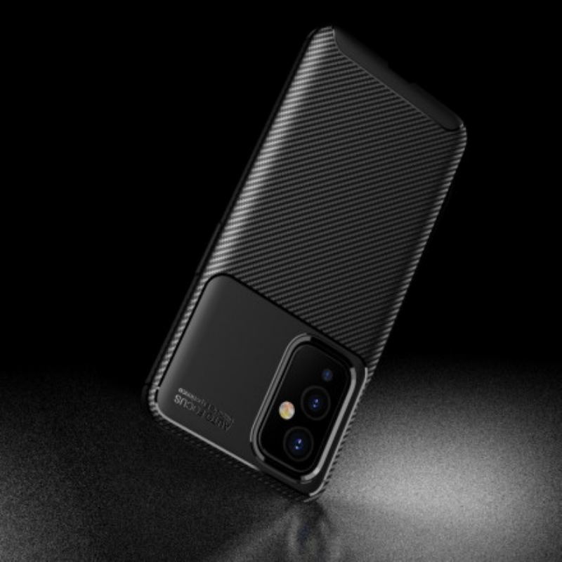 Capa Para OnePlus 9 Textura Flexível De Fibra De Carbono