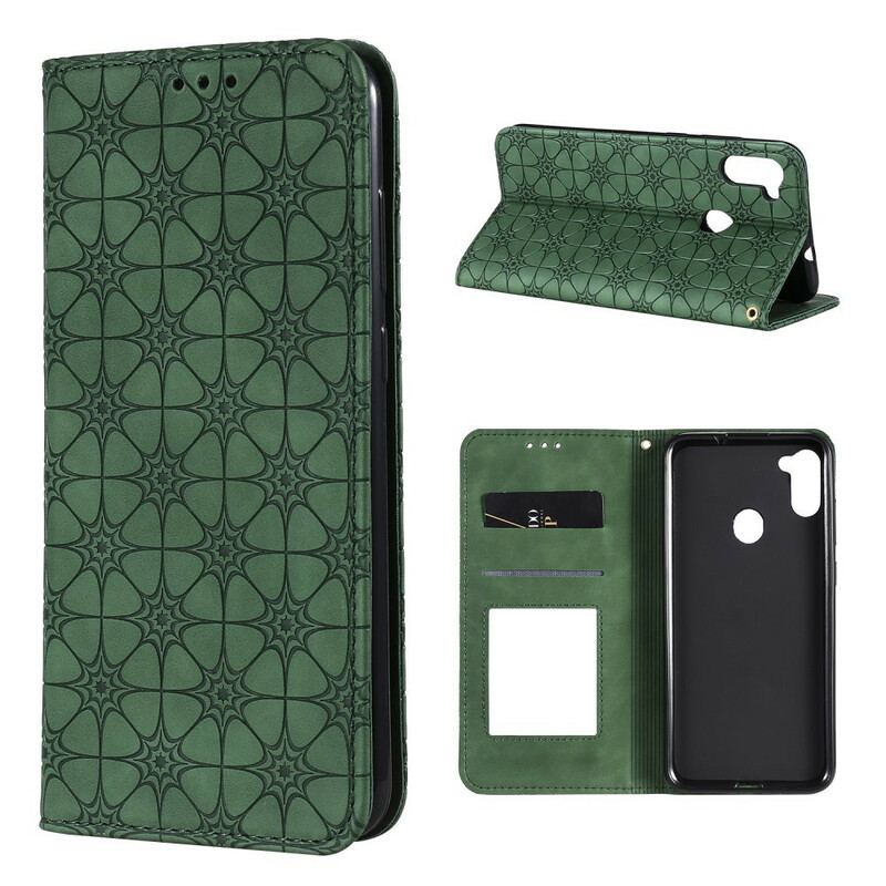 Capa De Celular Para Samsung Galaxy M11 Flip Flores Barrocas