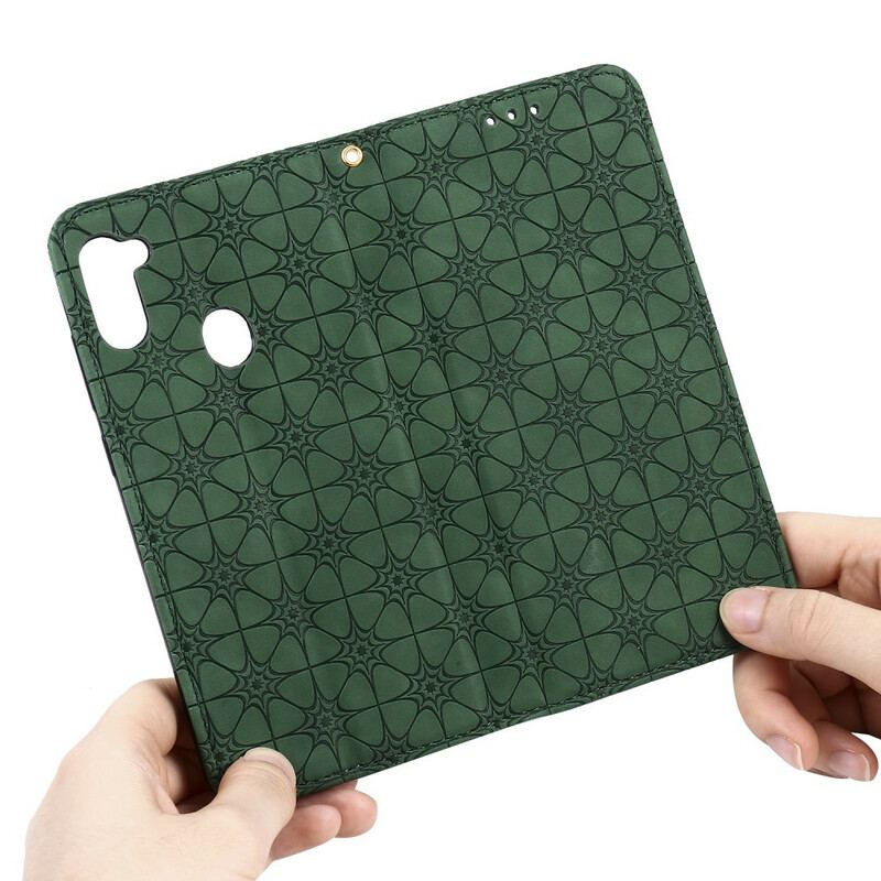 Capa De Celular Para Samsung Galaxy M11 Flip Flores Barrocas