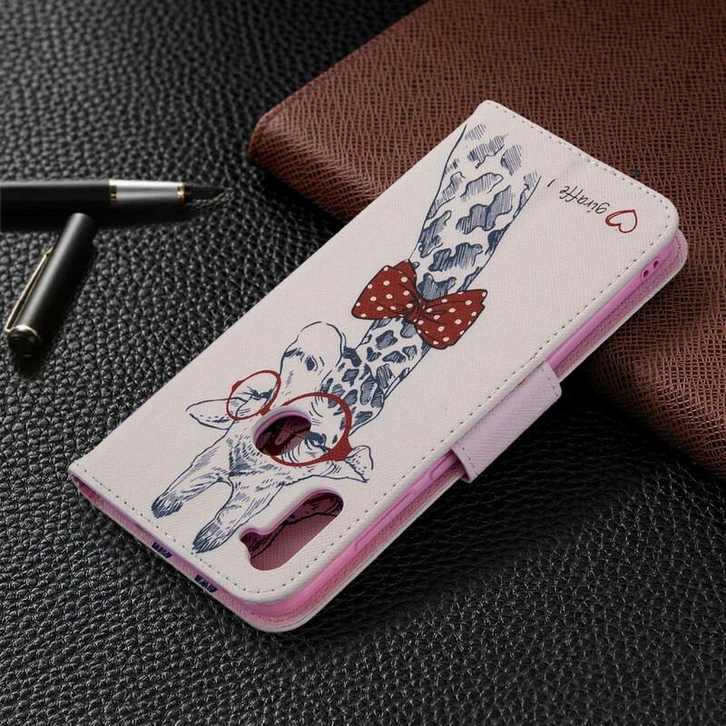 Capa Flip Para Samsung Galaxy M11 Girafa Inteligente