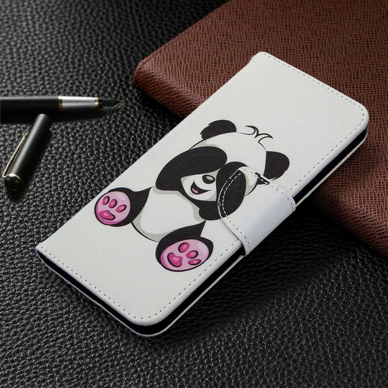 Capa Flip Para Samsung Galaxy M11 Panda Divertido
