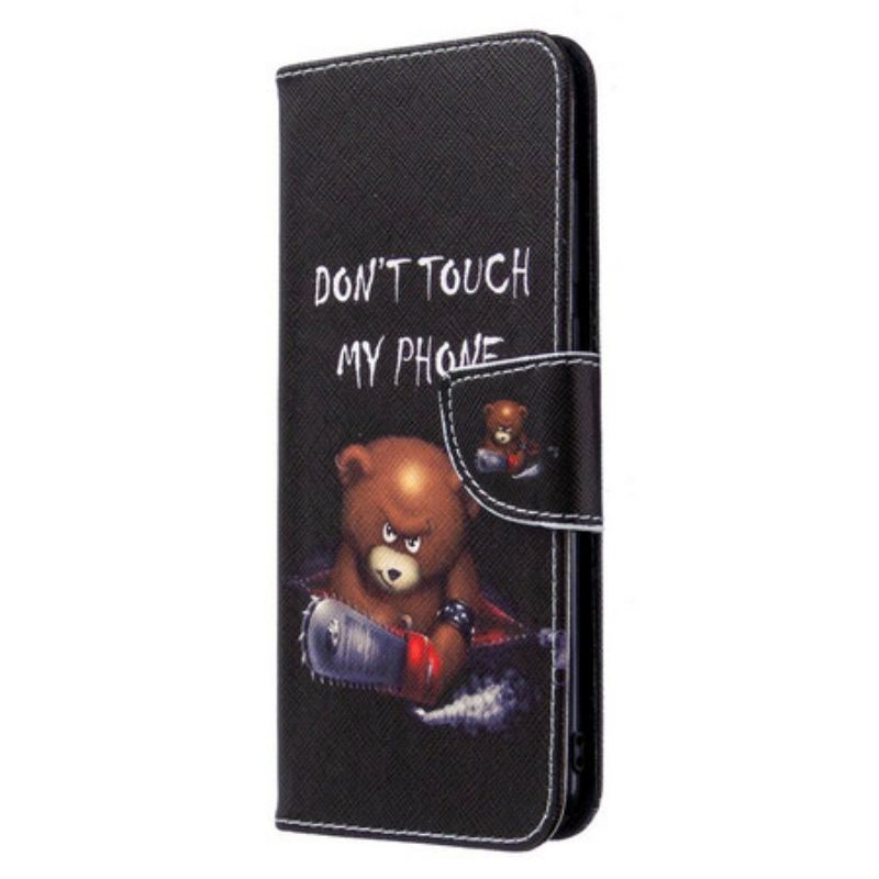 Capa Flip Para Samsung Galaxy M11 Urso Perigoso