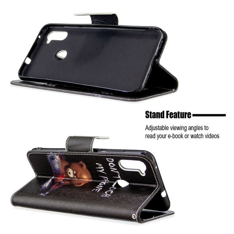Capa Flip Para Samsung Galaxy M11 Urso Perigoso