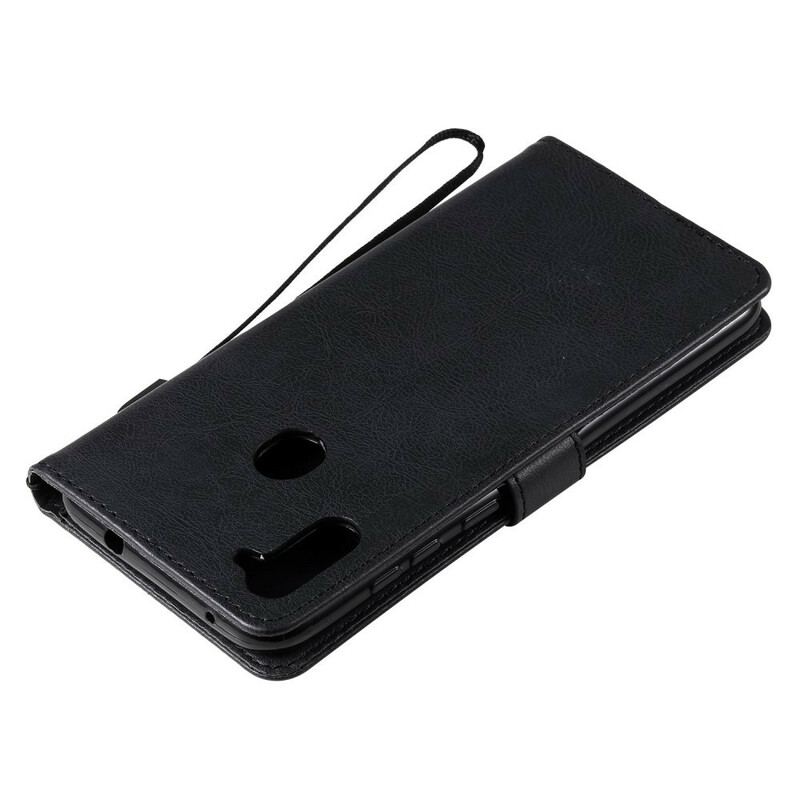 Capa Folio Para Samsung Galaxy M11 Couro Sintético Padrão