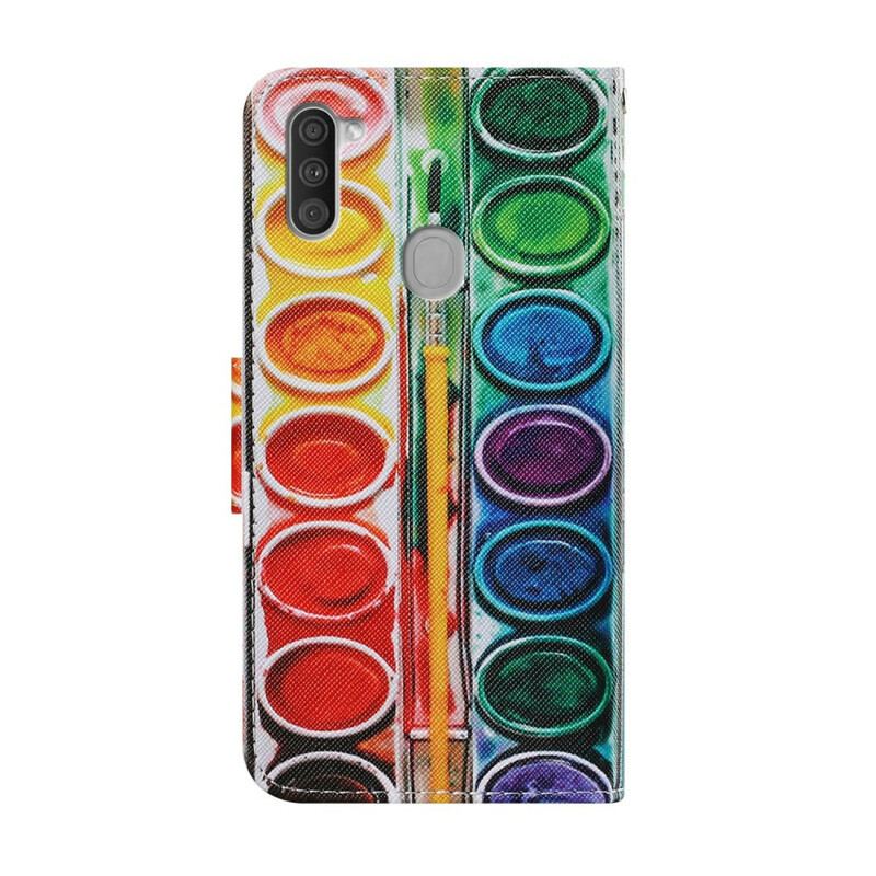 Capa Folio Para Samsung Galaxy M11 Pintar