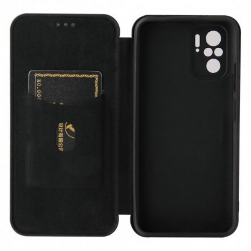Capa De Celular Para Poco M5s Flip Fibra De Carbono Com Anel De Suporte