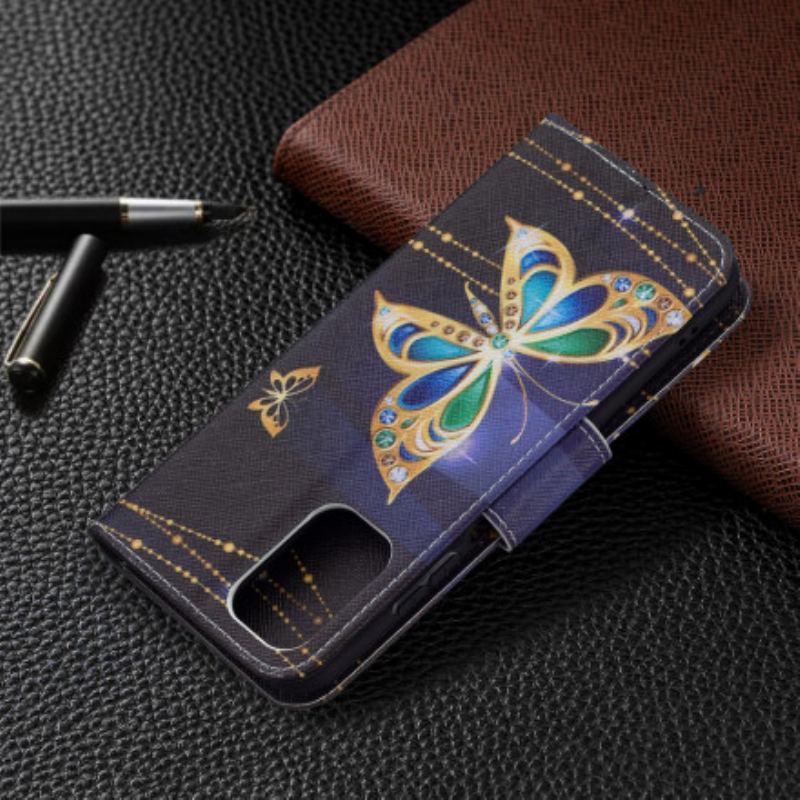 Capa Folio Para Poco M5s Borboleta Mágica