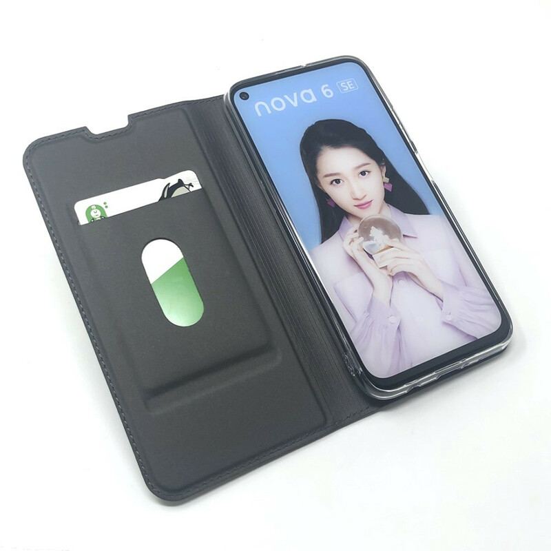 Capa De Celular Para Huawei P40 Lite Flip Fecho Magnético