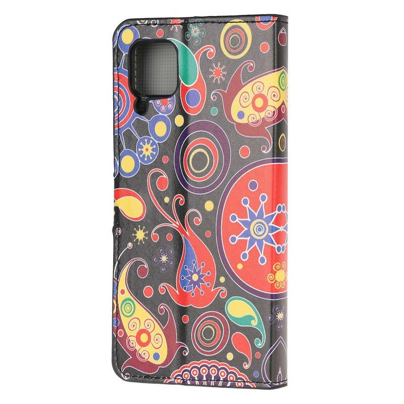 Capa Em Pele Para Huawei P40 Lite Design Da Galáxia