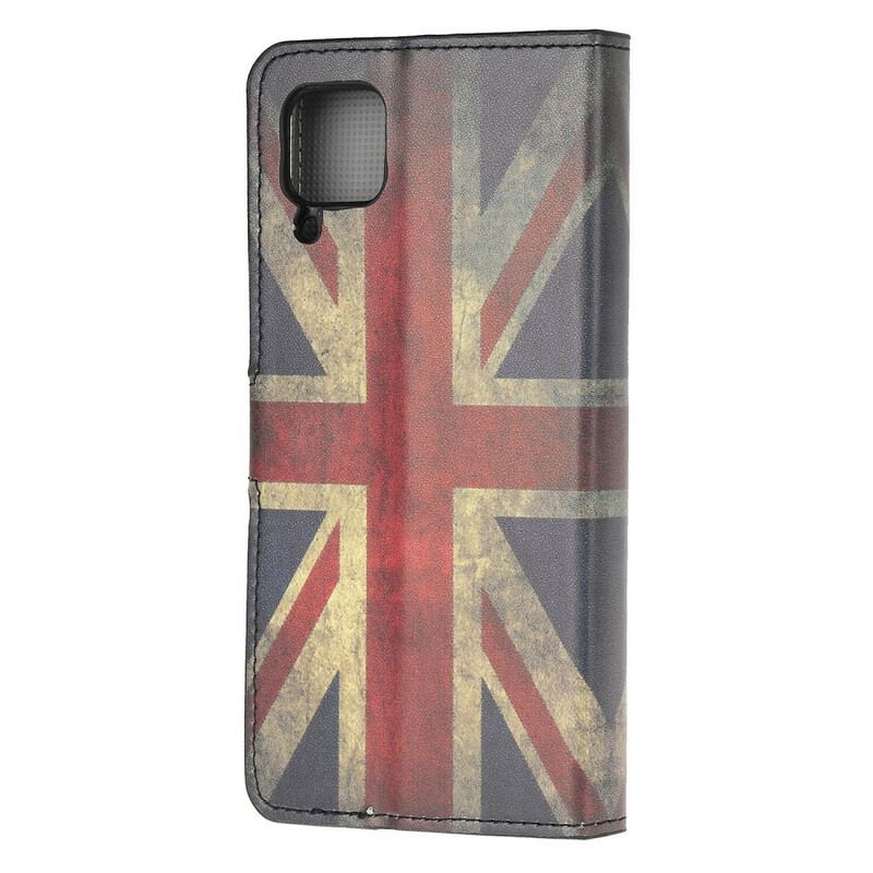 Capa Flip Para Huawei P40 Lite Bandeira Da Inglaterra