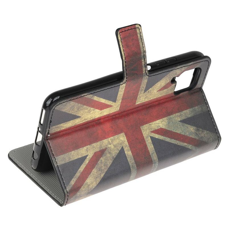 Capa Flip Para Huawei P40 Lite Bandeira Da Inglaterra