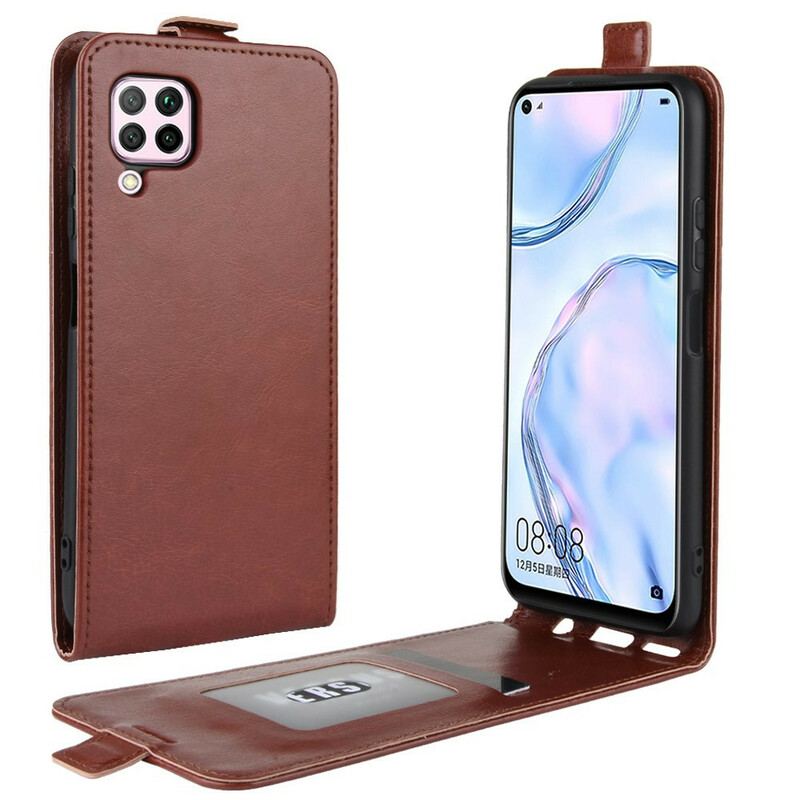 Capa Flip Para Huawei P40 Lite De Couro Dobrável