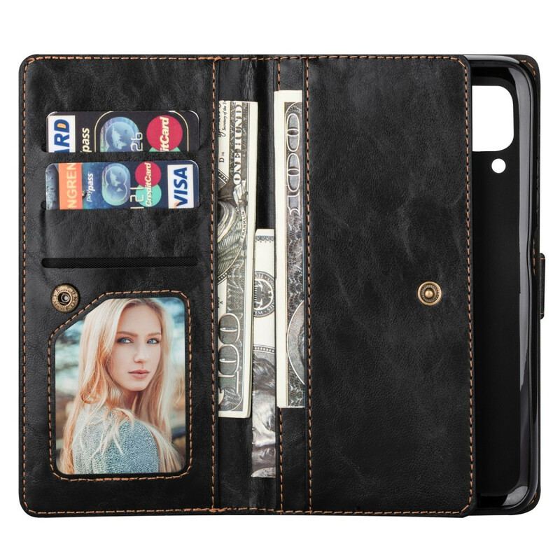 Capa Flip Para Huawei P40 Lite Fecho Retrô E Fenda Traseira
